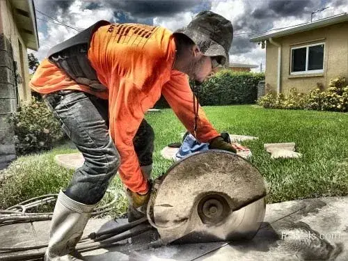 Jr getting it done. We cut in an elderly community home.