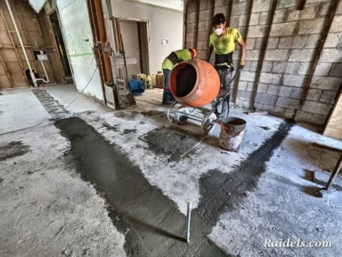 Concrete Pour Back