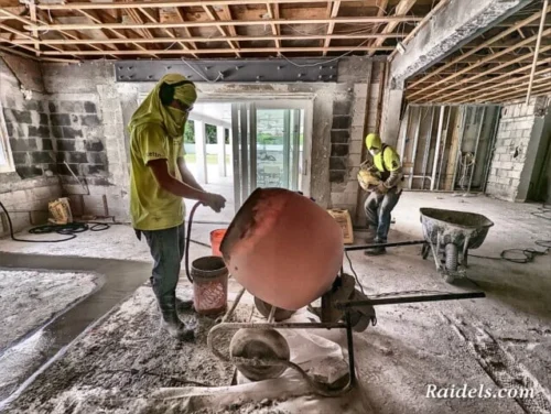 Pouring Concrete