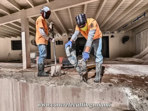 One of the main advantages of concrete chipping is that it produces less dust and debris than demolition.